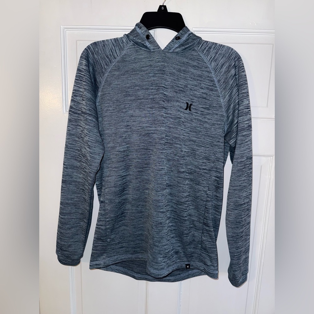Hurley Blue Textured Hoodie
